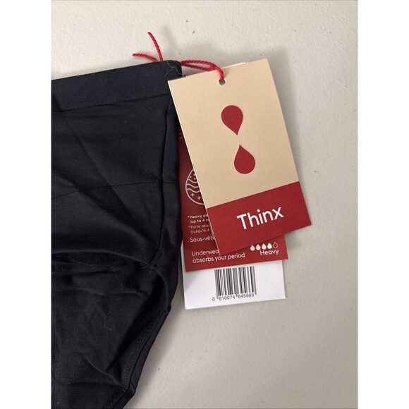 Thinx Brief Period Underwear Black Women's Size 3X NWT Monthly Flow Aunt Flo - Picture 3 of 14
